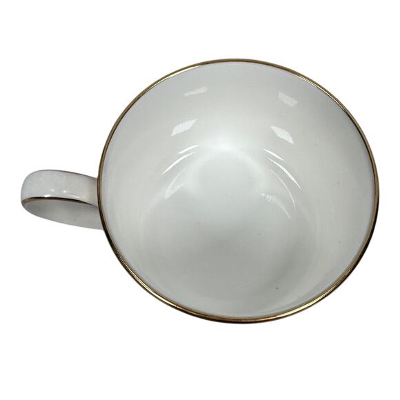 Noritake New Lineage Cup & Saucer White Bone China Sinclair 4738 Japan Set of 5 - Picture 3 of 7